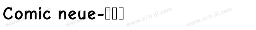 Comic neue字体转换